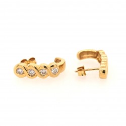 Pre Owned 18ct Diamond Set Earrings ZX644